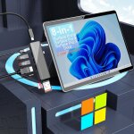 8 en 2 surface pro 9 pro 8 station d'accueil, surface pro 8 hub avec 4k hdmi, 100w thunerbolt 4 (afficher ...