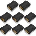 8 pi�ces coupleur hdmi femelle, adaptateur de connecteur hdmi femelle � femelle, rallonge de c�ble hdmi ...