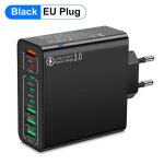 8 ports usb total 65w chargeur rapide pd type c charge rapide 3. 0 adaptateur de tlphone chargeur mural ...