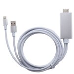 8pin 2m lightning � hdmi hdtv adaptateur de c�ble av pour iphone 5 6 6s 7 plus ipad gris