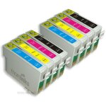8x cartouches d'encre compatibles - avec puce pour remplacer t0715 - cyan / yellow / magenta / black