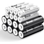 8xaa et 8xaaa 2800 / 1100mah piles rechargeables, 1. 2v ni - mh accu hr3 et hr6 rechargeables, batteries ...