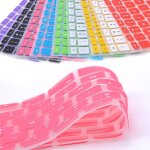 9 couleurs doux clavier autocollants silicone clavier couverture peau protecteur pour apple pro pour ...