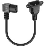 90 degr�s c13 � c14 c�ble adaptateur secteur iec 320 c13 femelle � c14 m�le support mural pdu c�ble d'extensio ...