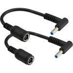 90 degrs dc 7, 4mmx5, 0mm femelle a 4, 5mmx3mm mle d'alimentation ordinateur portable cble connecteur ...