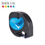 91201 91200 12mm * 4m compatible dymo letratag ruban plastique papier etiquette 12267 91202 pour letratag ...