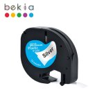 91201 91200 12mm * 4m compatible dymo letratag ruban plastique papier etiquette 12267 91202 pour letratag ...