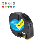91201 91200 12mm * 4m compatible dymo letratag ruban plastique papier etiquette 12267 91202 pour letratag ...