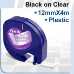 91201 compatible pour dymo letratag cartouche ruban d'tiquettes en plastique 12mm pour dymo letratag ...
