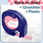 91201 compatible pour dymo letratag cartouche ruban d'tiquettes en plastique 12mm pour dymo letratag ...