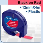 91201 compatible pour dymo letratag cartouche ruban d'tiquettes en plastique 12mm pour dymo letratag ...