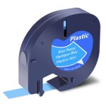 91331 16952 compatible pour dymo letratag 12mm etiquette plastique papier ruban tissu blanc pour letratag ...