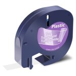 91331 16952 compatible pour dymo letratag 12mm etiquette plastique papier ruban tissu blanc pour letratag ...