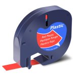 91331 16952 compatible pour dymo letratag 12mm etiquette plastique papier ruban tissu blanc pour letratag ...
