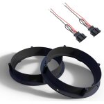 A416 - set de bagues de haut - parleurs + câble adaptateur compatible pour vw golf 6 7 passat bora beetle ... A416 - set de bagues de haut - parleurs + câble adaptateur compatible pour vw golf 6 7 passat bora beetle ...