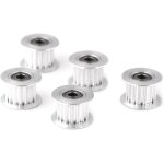 Accessoires pour imprimante 3d, 5 pièces 2gt en aluminium, poulie de synchronisation de 3 mm / 5 mm, ... Accessoires pour imprimante 3d, 5 pièces 2gt en aluminium, poulie de synchronisation de 3 mm / 5 mm, ...