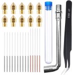 Accessoires d'imprimante 3d mk8 kit de cl a aiguille de nettoyage de buse mk8 kit d'aiguille de nettoyage ...