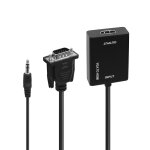 Accessoire tv vido accsup adaptateur vga male vers hdmi femelle 20 cm noir