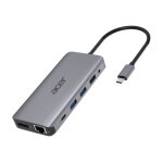 Acer 12 - in - 1 type - c adapter - station d'accueil - usb - c - 2 x hdmi, dp - 1gbe - pour chromebook ...