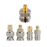 Adaptateur 5 pices: 1 convertisseur coaxial uhf femelle vers sma femelle et 4 connecteurs rf de type ...