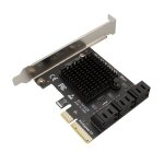 Adaptateur 6 ports sata iii vers pci express 3. 0 4x, carte d'extension interne pour windows, mac, nas, ... Adaptateur 6 ports sata iii vers pci express 3. 0 4x, carte d'extension interne pour windows, mac, nas, ...