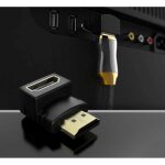 Adaptateur 90 degres hdmi male pour tv lg console gold 3d full hd 4k television 1080p (noir) Adaptateur 90 degres hdmi male pour tv lg console gold 3d full hd 4k television 1080p (noir)