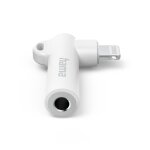 Adaptateur 90 lightning - 3. 5 mm jack, blanc
