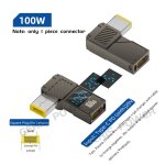 Adaptateur d'alimentation pour ordinateur portable, affichage led pd 100w, connecteur de chargeur usb ...