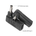 Adaptateur d'alimentation pour ordinateur portable, connecteur dc, prise usb type c femelle à mâle universel, ... Adaptateur d'alimentation pour ordinateur portable, connecteur dc, prise usb type c femelle à mâle universel, ...