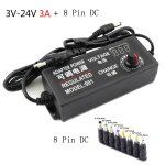 Adaptateur d'alimentation universel rglable ac vers dc, 3v, 12v, 3v, 24v, 9v, 24v, cran d'affichage, ...