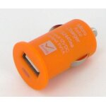 Adaptateur allume - cigare usb - usb / 12v orange 1a