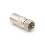 Adaptateur d'antenne de tlvision par cble de type f, fiche mle vers fiche arienne rf coaxiale femelle, ...