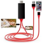 Adaptateur apple mfi lightning vers hdmi compatible avec iphone, tlviseurs hd, projecteurs et moniteurs ...
