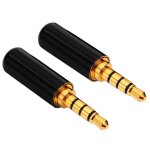 Adaptateur audio jack 3. 5mm, 2 pi�ces, connecteur m�le jack 3. 5mm r�paration casque audio convertisseur ...