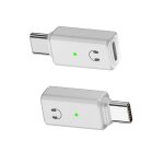 Adaptateur audio lightning femelle vers usb - c m�le pour ecouteurs - compatible apple 15 blanc