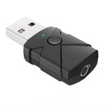 Adaptateur audio usb bluetooth 5. 2, rcepteur sans fil, metteur, carte son, cl usb auxiliaire 3, 5 ...