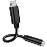 Adaptateur audio usb type c vers 3. 5mm, cble de taille portable type c mle vers 3. 5mm femelle pour ...