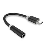 Adaptateur audio usb - c vers mini jack 3. 5 aux noir, jl1087