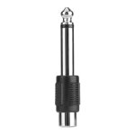 Adaptateurs audio - vido 6. 5mm vers rca mle - femelle, 2 pices, prise jack, convertisseur de fil ...