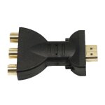 Adaptateur audio et vidéo, plaqué or, haute qualité, compatible hdmi vers 3 rgb rca, convertisseur de ... Adaptateur audio et vidéo, plaqué or, haute qualité, compatible hdmi vers 3 rgb rca, convertisseur de ...