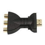 Adaptateur audio et vidéo, plaqué or, haute qualité, compatible hdmi vers 3 rgb rca, convertisseur de ... Adaptateur audio et vidéo, plaqué or, haute qualité, compatible hdmi vers 3 rgb rca, convertisseur de ...