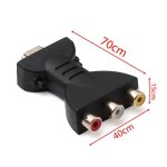 Adaptateur audio vidéo, plaqué or, hdmi vers 3 rgb rca, convertisseur de composants av, haute qualité ... Adaptateur audio vidéo, plaqué or, hdmi vers 3 rgb rca, convertisseur de composants av, haute qualité ...