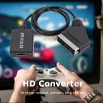 Adaptateur audio vidéo portable pour tv hd, dvd, 720p / 1080p, avec câble usb, pour commutateur pal / ... Adaptateur audio vidéo portable pour tv hd, dvd, 720p / 1080p, avec câble usb, pour commutateur pal / ...