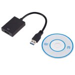 Adaptateur audio - vidéo usb 3. 0 vers hdmi, câble convertisseur pour windows 7 / 8 / 10 pc 1080p Adaptateur audio - vidéo usb 3. 0 vers hdmi, câble convertisseur pour windows 7 / 8 / 10 pc 1080p