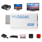 Adaptateur audio wii vers hdmi, 720p, 1080p, 3. 5mm, pour hdtv, entirement numrique, sans perte de ...