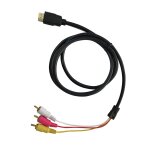 Adaptateur av 1080p hdtv hdmi m�le � 3 rca, c�ble connecteur convertisseur, 5 pieds