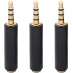 Adaptateur av cble vido camra 3, 5 mm vers rca av, cble mle 3, 5 mm vers fiche mle 3rca pour cble ...