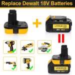 Adaptateur de batterie 20v dca1820 pour outils dewalt, convertisseur de batterie au lithium 20v pour ...
