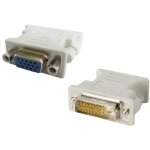 Adaptateur blanc vid�o dvi m�le vers vga femelle 15 broches hobbytech