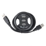 Adaptateur de bureau audio, hub usb 2. 0 avec 3 ports multiples, 2. 0 Adaptateur de bureau audio, hub usb 2. 0 avec 3 ports multiples, 2. 0